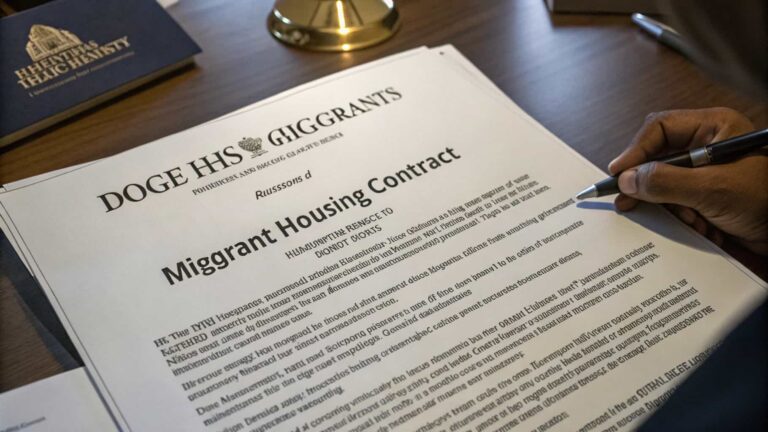 Doge HHS Migrant Housing Contract and Its Impact
